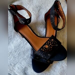 Franco Sarto Black Sandals Classic Elegance